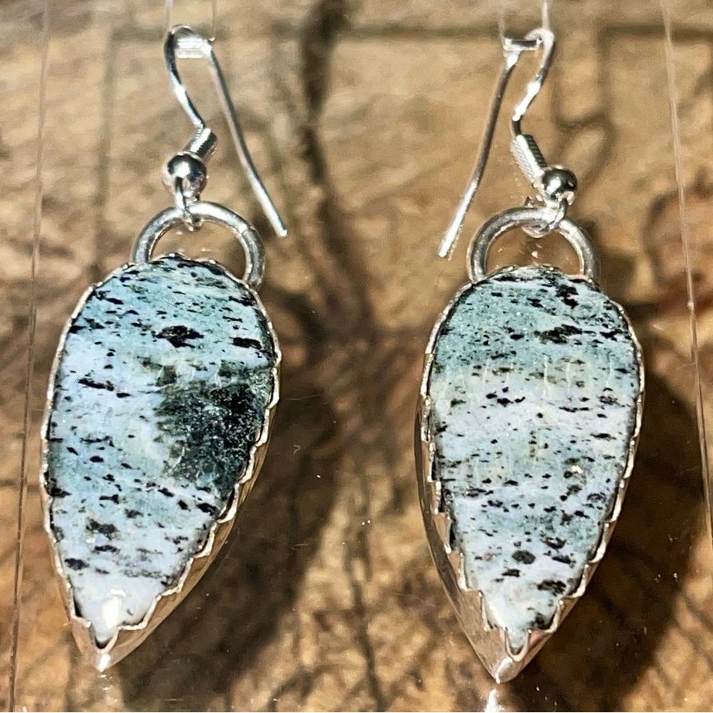 K2 Jasper in Granite Earrings 2"